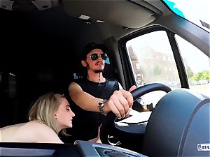 culos BUS - small German damsel banged and facialized