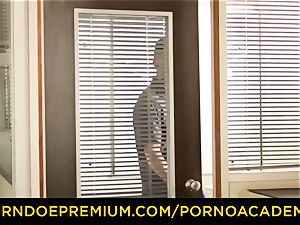 pornography ACADEMIE - molten student pumping out in dp scene