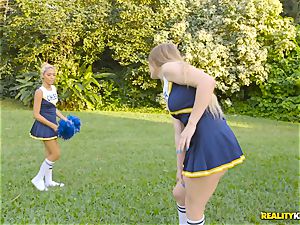 Amber Gray and Selena Sosa girly-girl cheerleader fuckfest