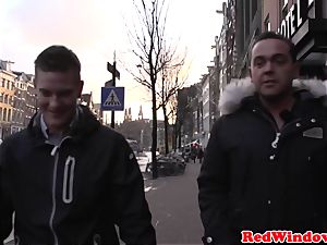 humungous Amsterdam call girl cockriding tourist